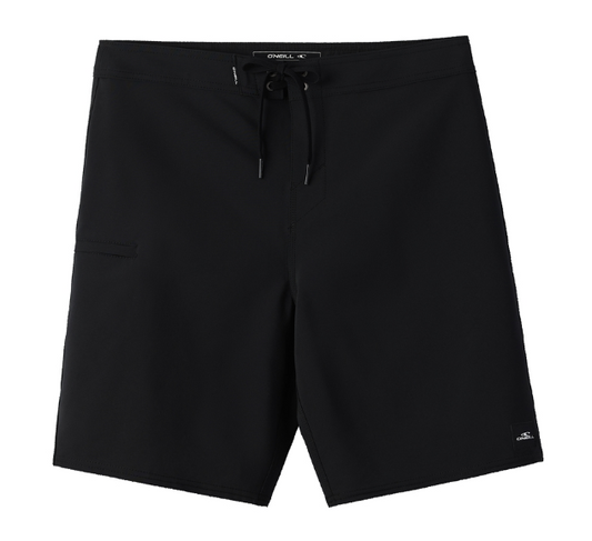 O'Neill Hyperfreak Heat Solid 19" Boardshorts in black from the front