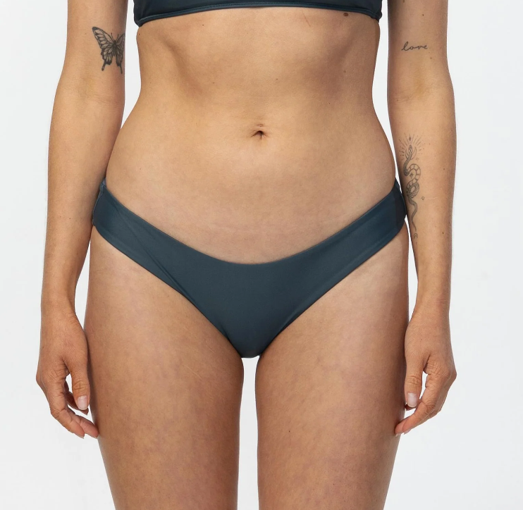 O'Neill Performance Surf Hyperfreak Bralette Bikini in slate showing the pant from the front