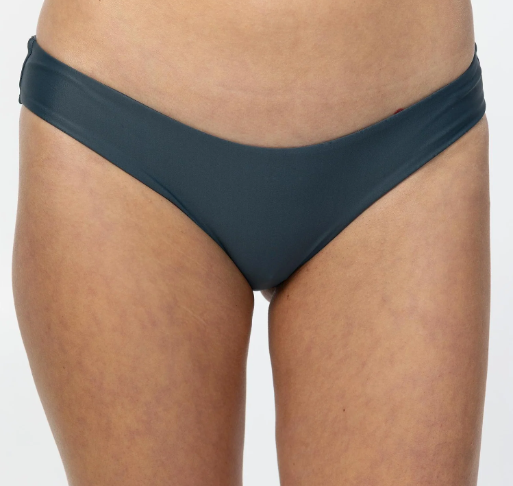 O'Neill Performance Surf Hyperfreak Bralette Bikini in slate showing the pant from the front close up