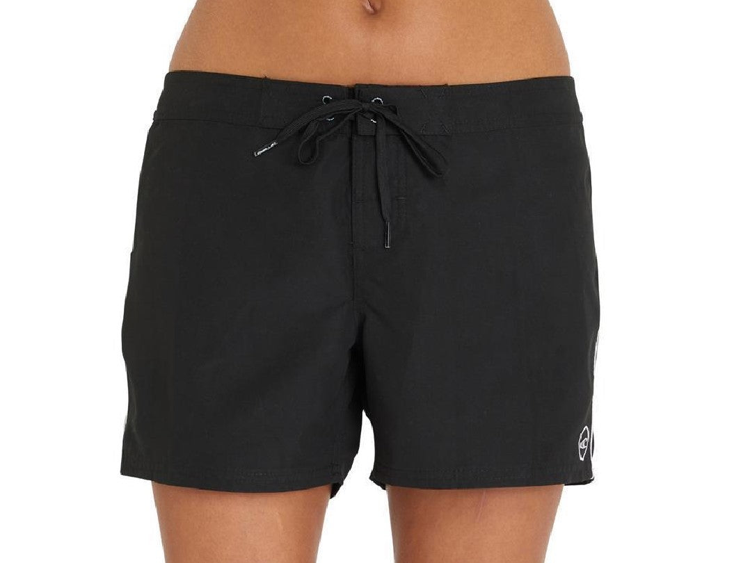 O'Neill Saltwater Solids 5" Stretch Boardshorts in black from front