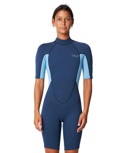 O'Neill Womens Reactor II 2mm Spring Wetsuit in navy colourway