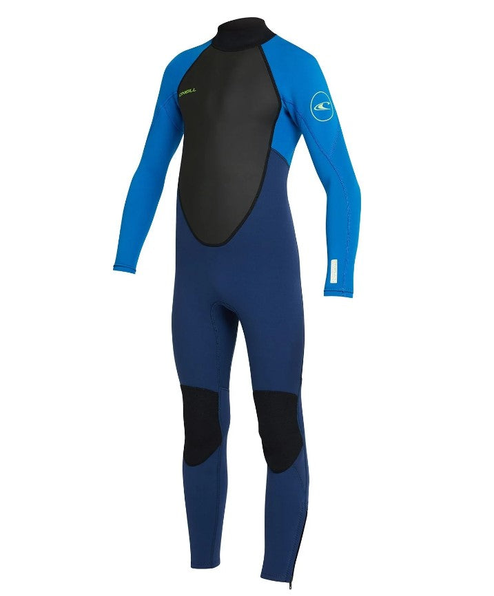 O'Neill Youth Reactor 3/2mm Wetsuit in navy and ultramarine colourway