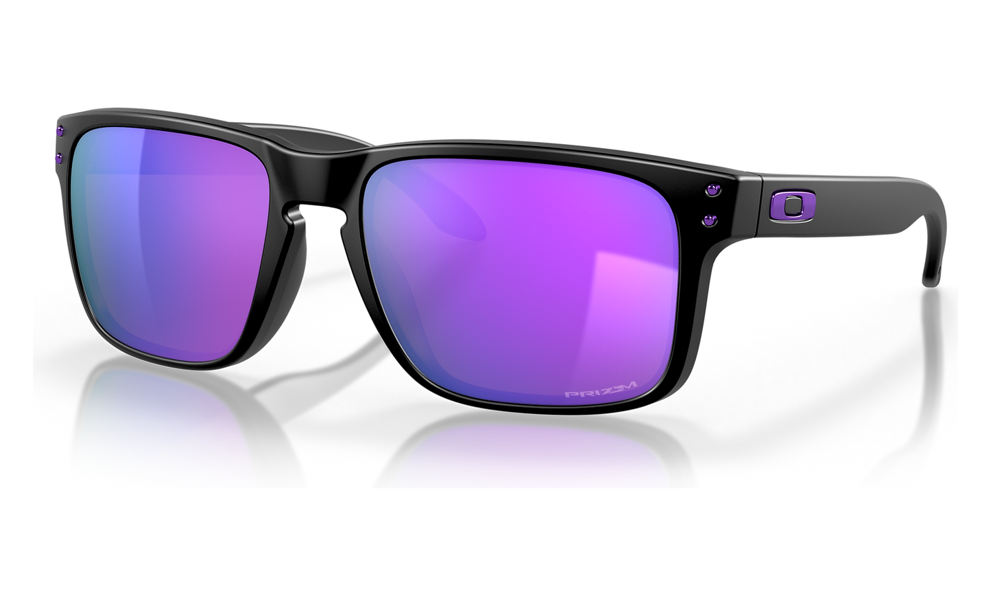 Oakley Holbrook Matte Black frames with Prizm Violet lens Sunglasses