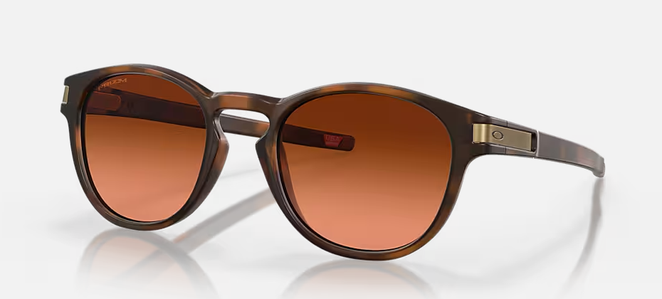 Oakley Latch Matte Brown Tortoiseshell frames with prizm Brown Gradient lens Sunglasses