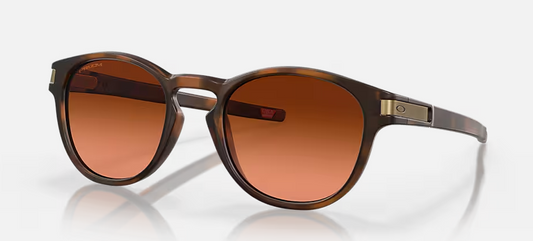 Oakley Latch Matte Brown Tortoiseshell frames with prizm Brown Gradient lens Sunglasses