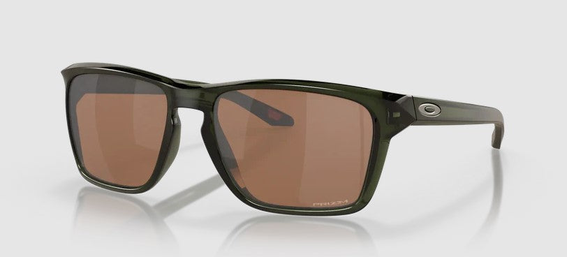 Oakley Sylas Olive Ink clear frames with Prizm Tungsten lens Sunglasses