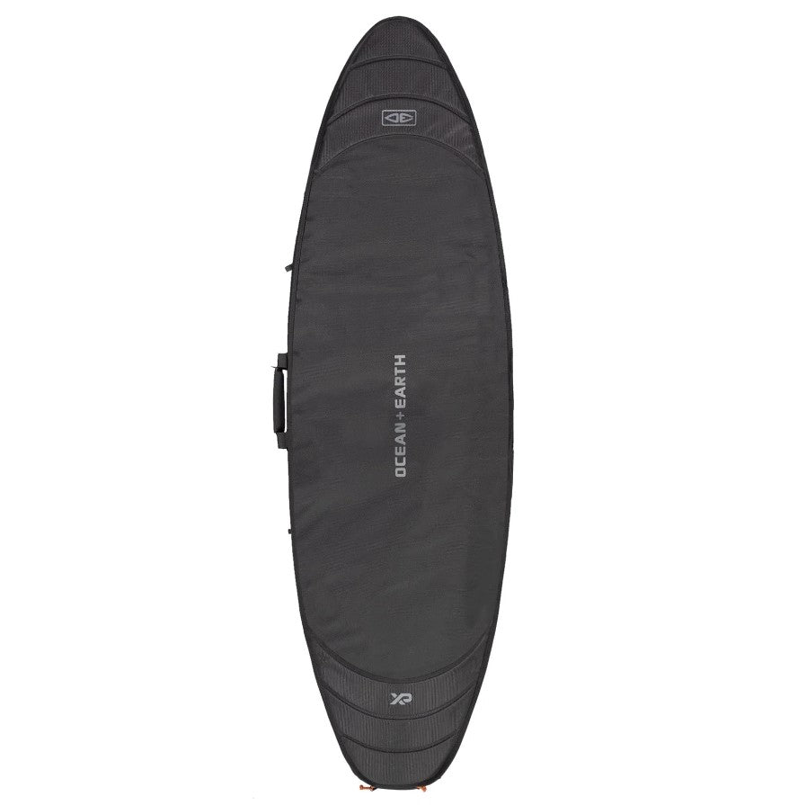 Ocean and Earth HYPA 6'8 Surfboard Day Cover showing top in black