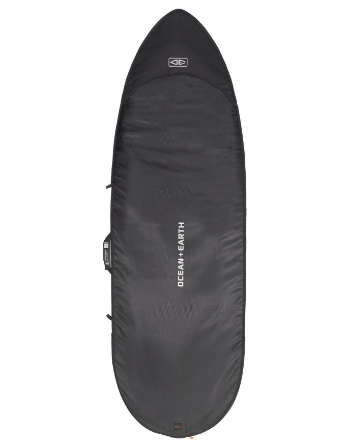 Ocean and Earth Cor-X 6'4 Fish Surfboard Day Cover in black