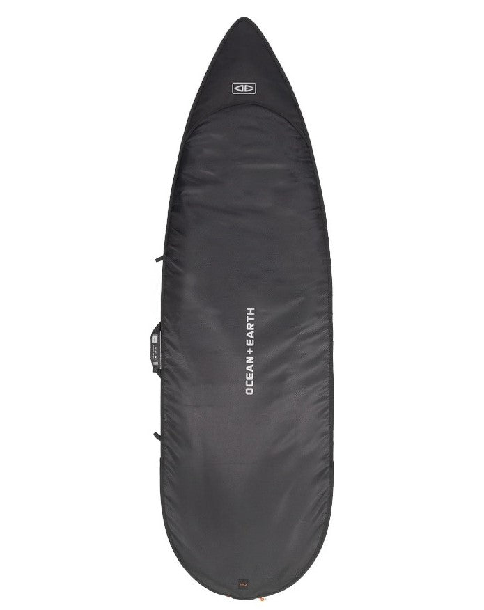 Ocean and Earth Cor-X 6'8 Shortboard Day Cover in black from the top