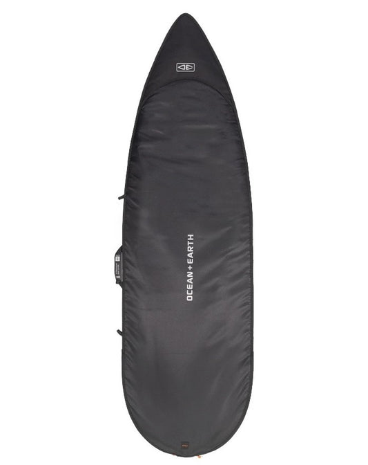 Ocean and Earth Cor-X 6'8 Shortboard Day Cover in black from the top
