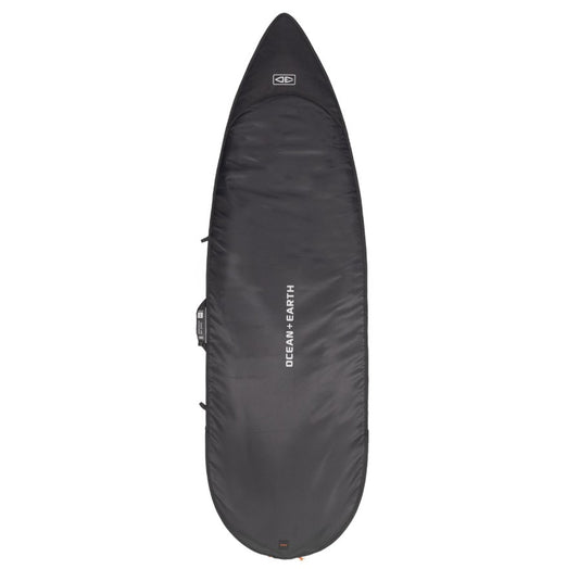 Ocean and Earth 6'4 Cor-X Shortboard Day Cover in black from the top