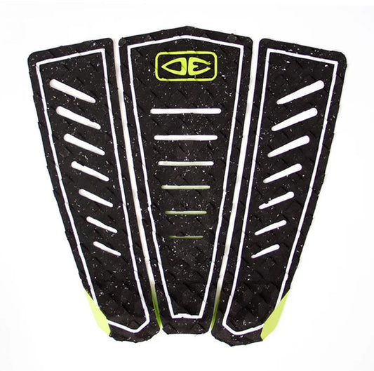 O&E KANOA SIGNATURE TAIL PAD in black and lime colourway