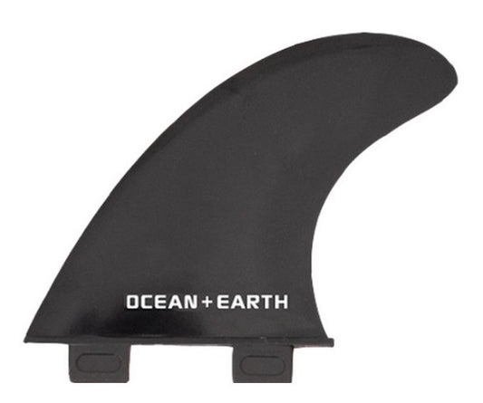 OCEAN AND EARTH POLYCARBONATE 3 FIN SET 2 PLUG in black