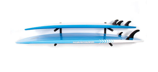 Ocean and Earth SUP/Longboard Stack Racks with boards on them