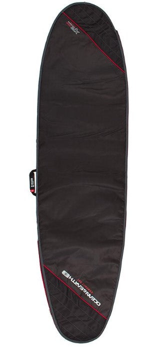Ocean and Earth 9'2 COMPACT DAY LONGBOARD COVER black red