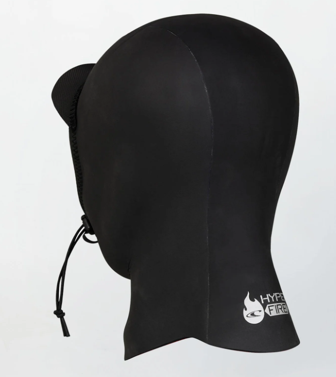 O'Neill Hyper Fire 3mm Wetsuit Hood in black from rear