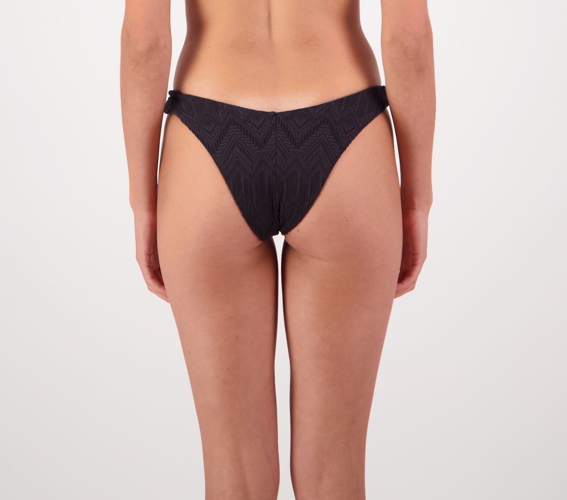 Piha V Pant bikini bottom in black from rear