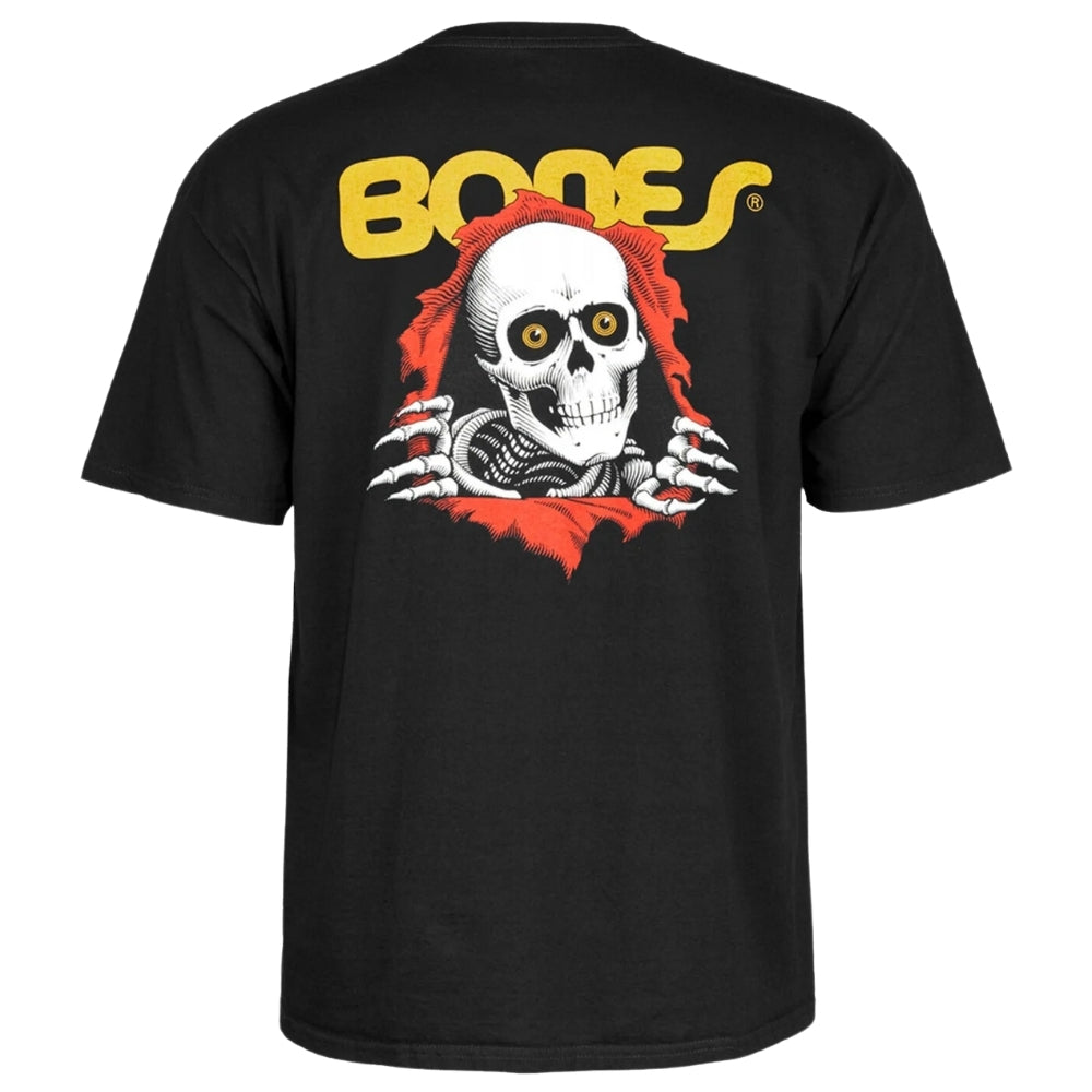 Powell Peralta Ripper Tee in black showing rear print