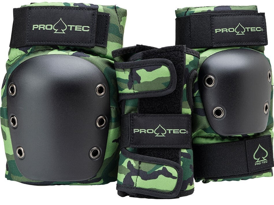 Pro-Tec Adult Street 3 Pack Skate Protection in camo