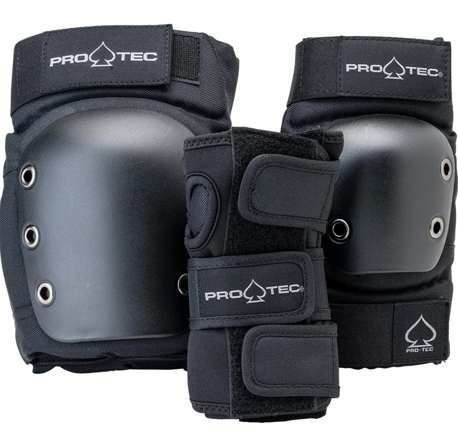 Pro-Tec Adult Street 3 Pack Skate Protection in black