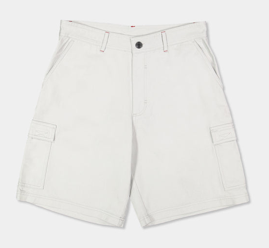 Quiksilver 04S 21" Cargo Shorts in grey flatlay from the front