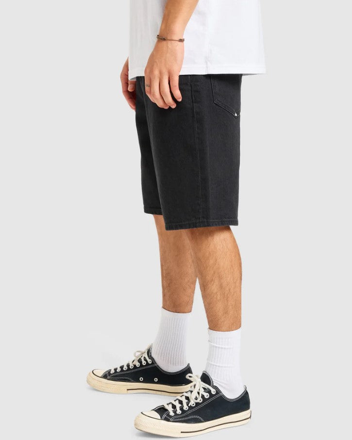 Quiksilver Aqua Cult 20" Denim Shorts in black from side