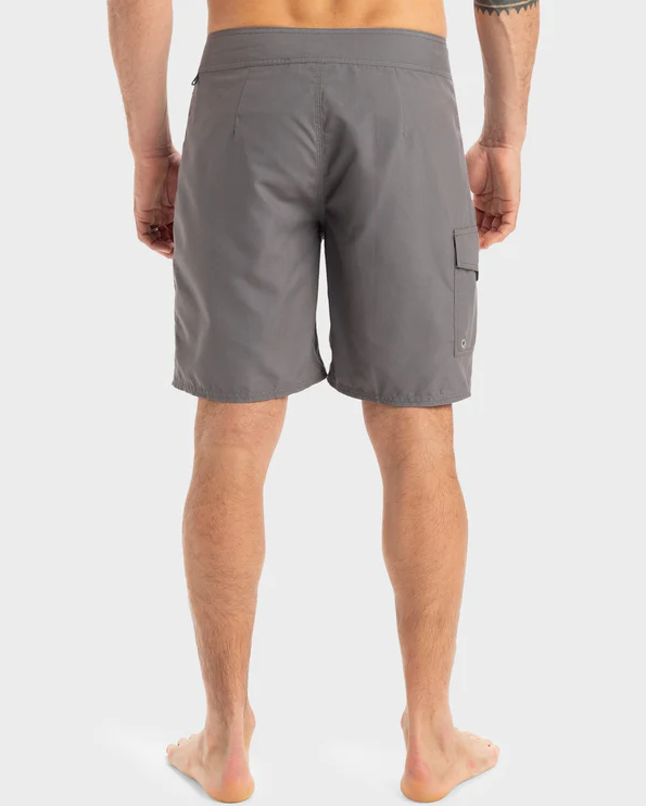 Quiksilver Big Country 19" Boardshorts in charcoal grey from the rear