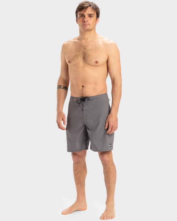 Quiksilver Big Country 19" Boardshorts in charcoal grey on model from front