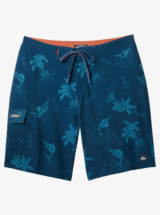 Quiksilver Bimini Twist Boardshort from waterman collection in majollica blue