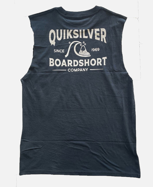 Quiksilver Boardshort Arch Muscle Top in black from the rear