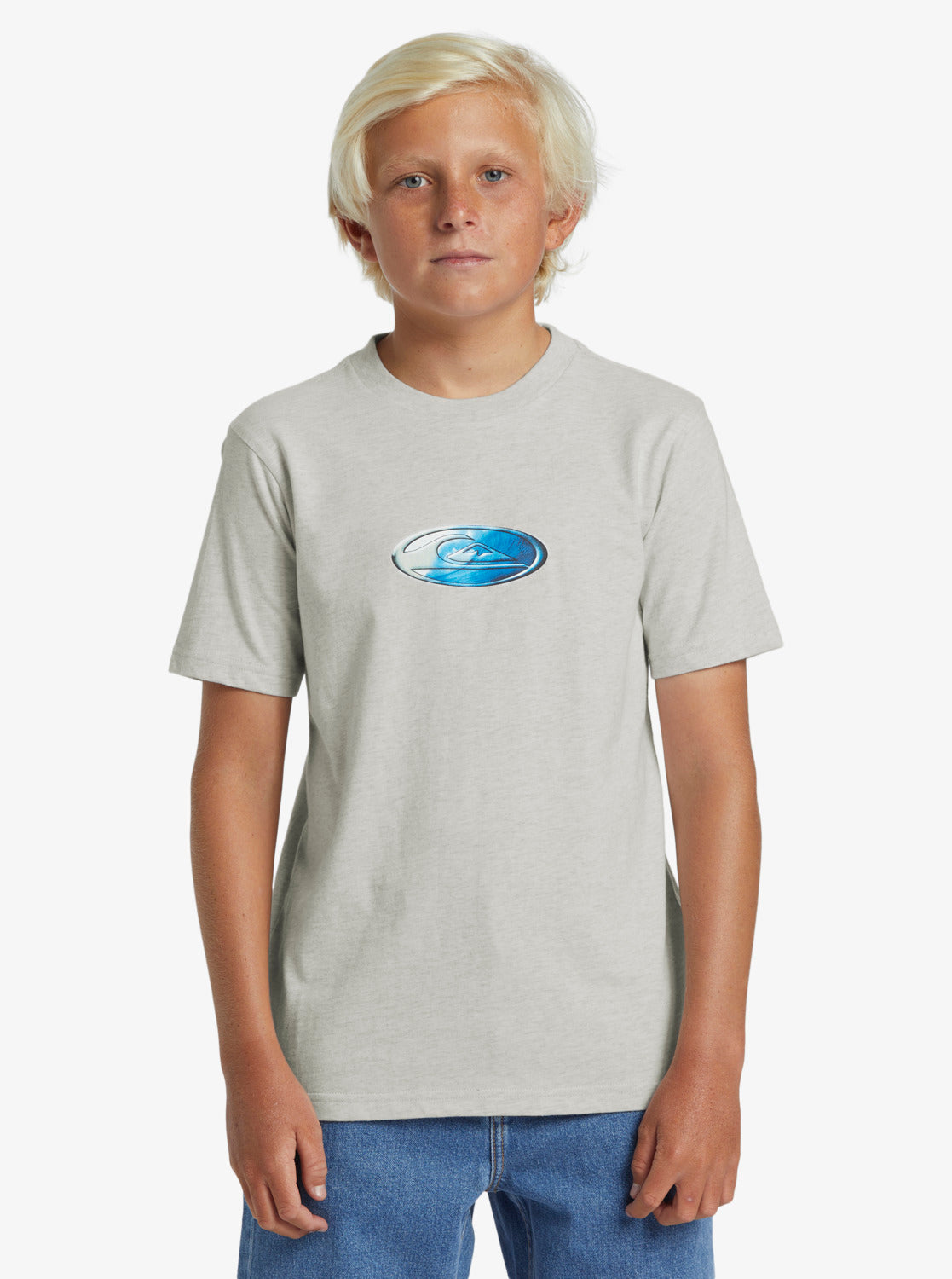 Quiksilver N.A.R. Youth Tee in snow heather