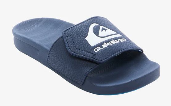 Quiksilver Youth Sunset Slide Adjust in navy from the side