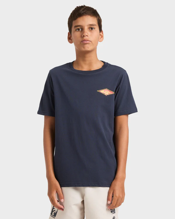 Quiksilver Thorn Arch Youth T-Shirt in navy from front