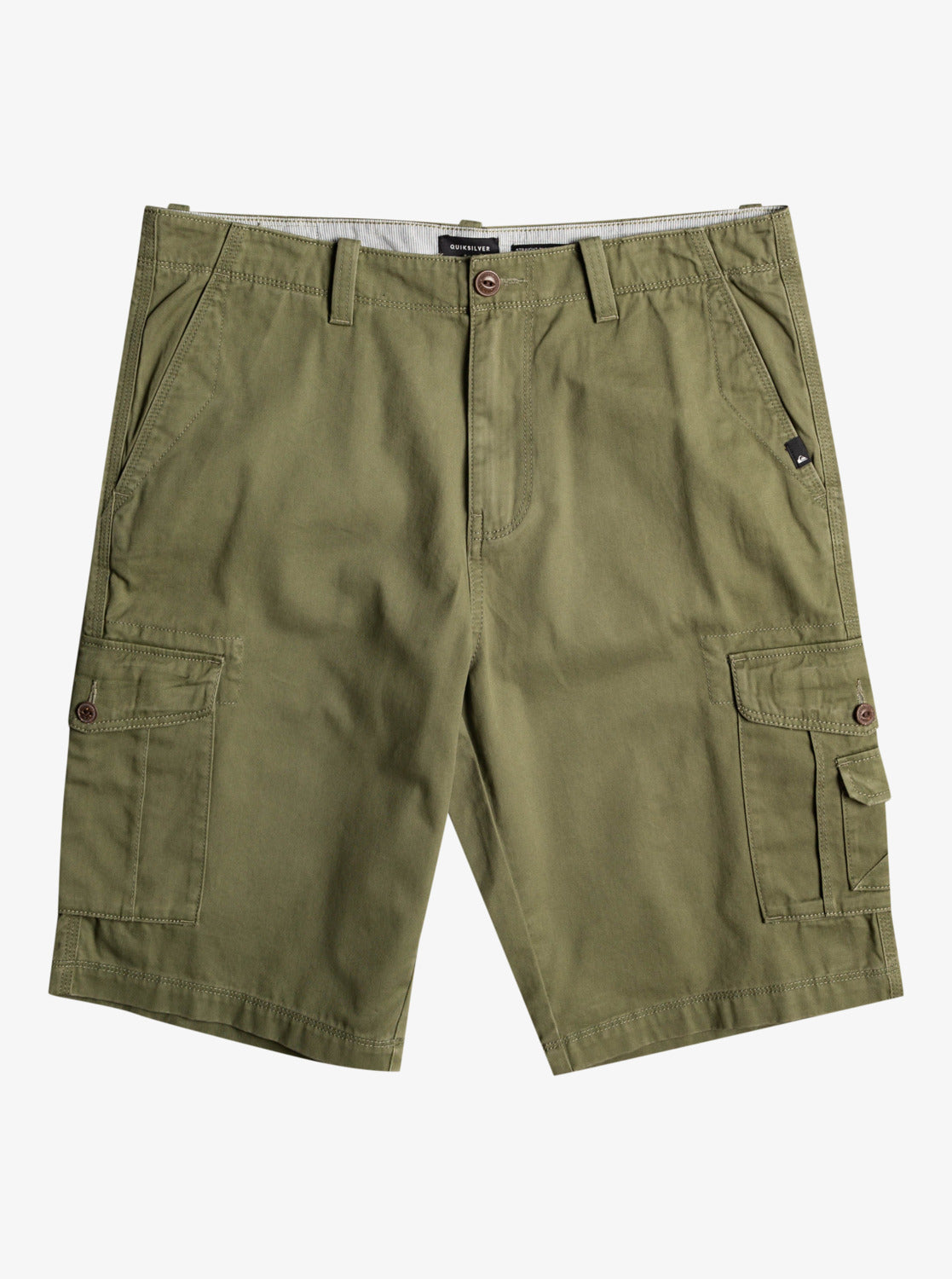 Quiksilver Crucial Battle Cargo Shorts in four leaf clover colourway from front