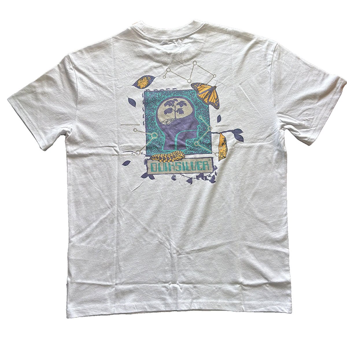 Quiksilver Elements Tee in colour white back veiw