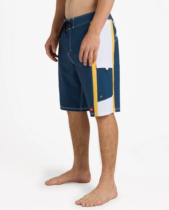 Quiksilver Eliminator 21" Mens Boardshorts in dark denim colour from side
