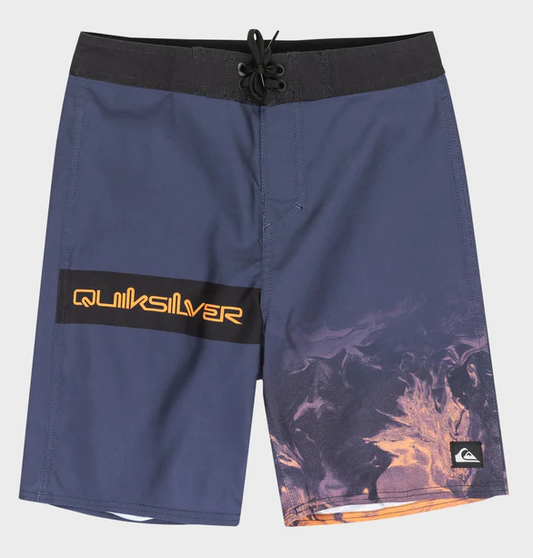 Quiksilver Everyday Next Gen 17" Youth Boardshorts in india ink from front