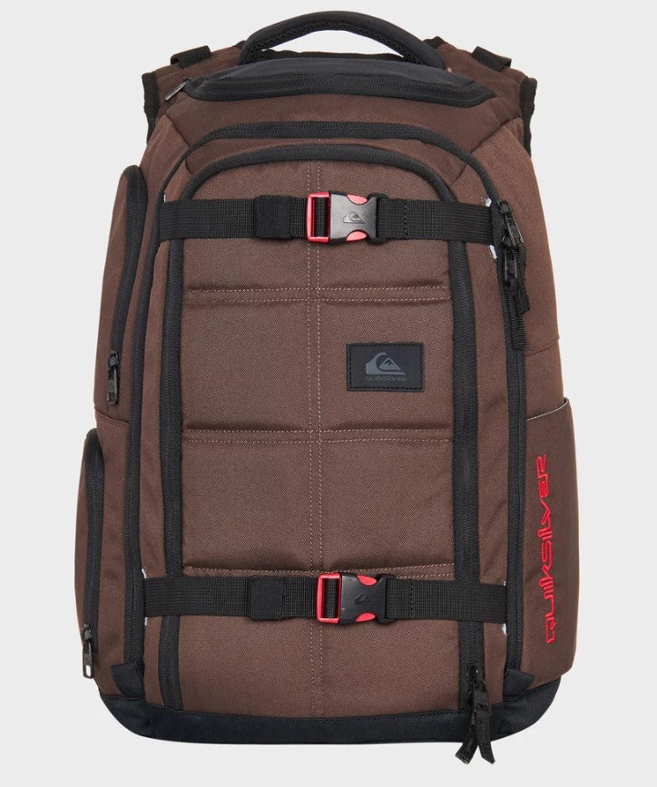 Quiksilver Grenade 32 Litre Backpack in chocolate colour from front