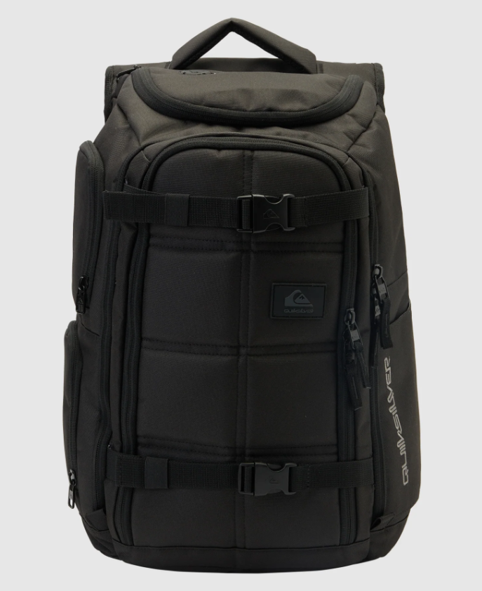 Quiksilver Grenade 32 Litre Tech Backpack in black from the front