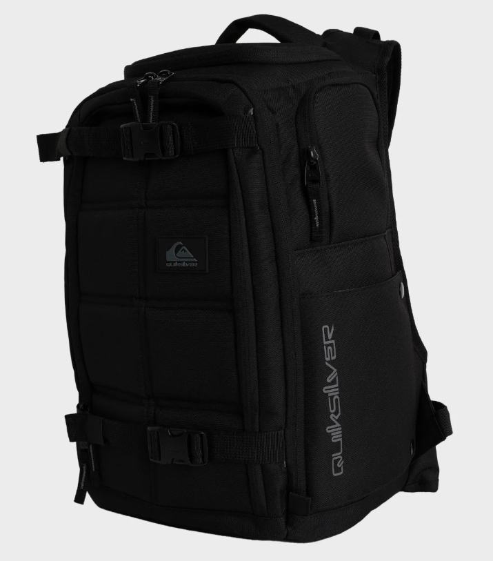 Quiksilver Grenade 32 Litre Tech Backpack in black from the side