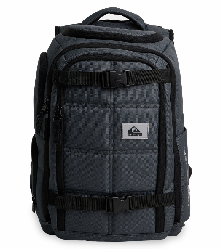 Quiksilver Grenade 32 Litre Tech Backpack in iron gate from the front
