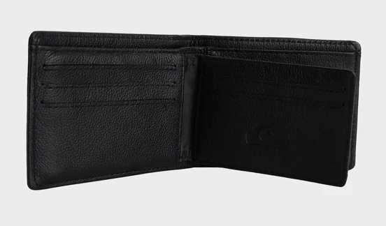 Quiksilver Gut Fiver Leather Wallet
  in black from inside