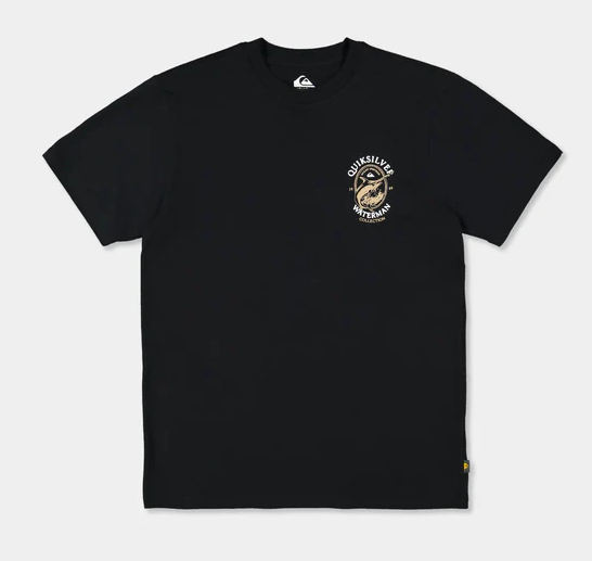 Quiksilver Hard Line T-Shirt in black from front
