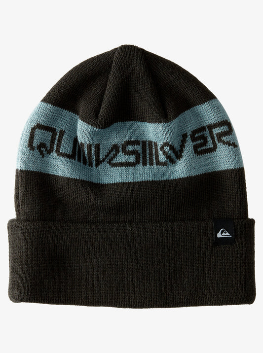 Quiksilver Hunker Downtown Cuff Beanie in tarmac colourway