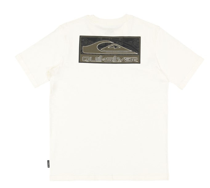 Quiksilver Kowhaiwhai-Mangopare Omni Tee in birch colourway from rear