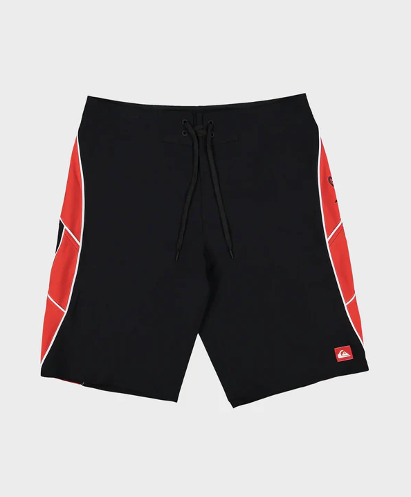 Quiksilver Nomad 21" Men's Boardshorts in black with red