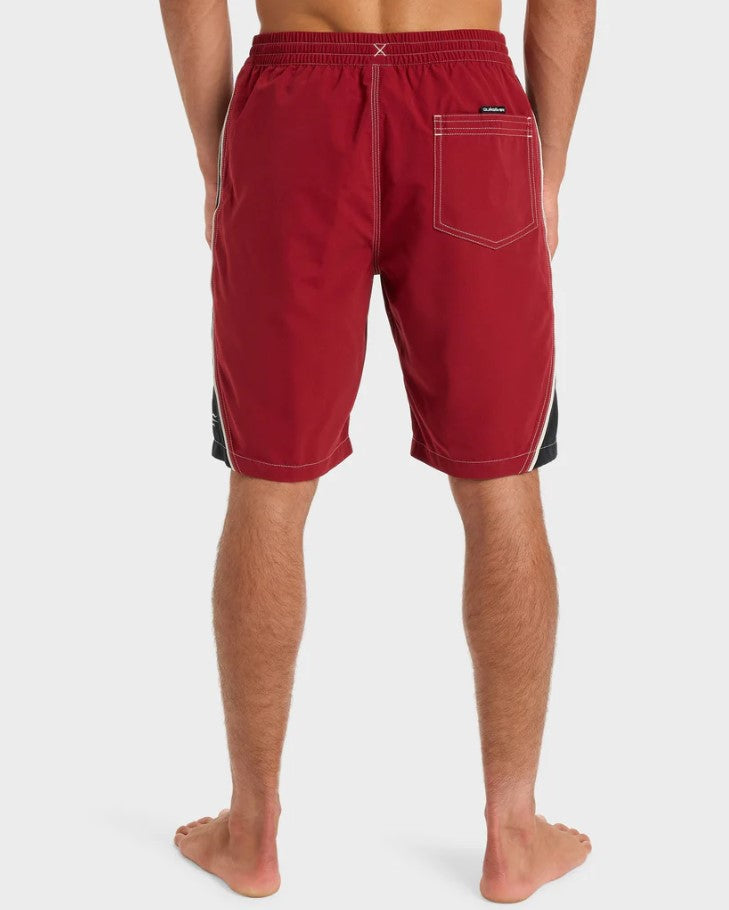 Quiksilver Mercury 99 Volley Shorts in biking red from rear