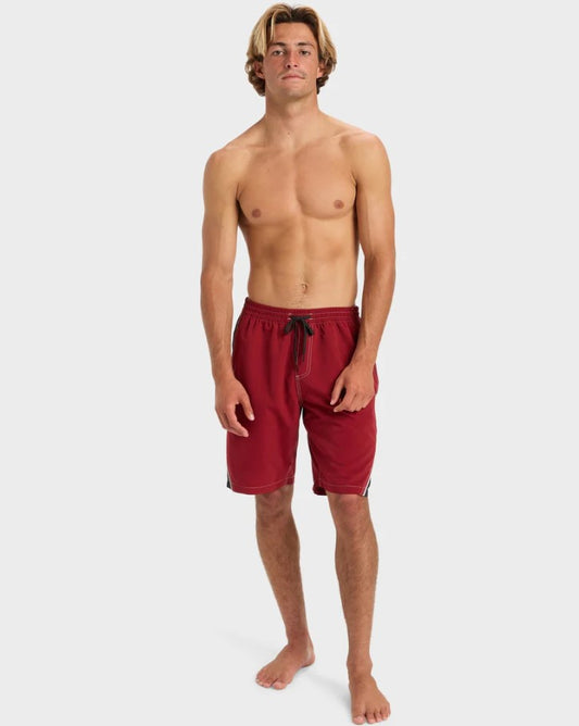 Quiksilver Mercury 99 Volley Shorts in biking red from front 