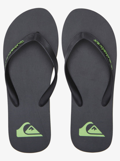 Quiksilver Molokai Core Jandals pair in black 4 colourway