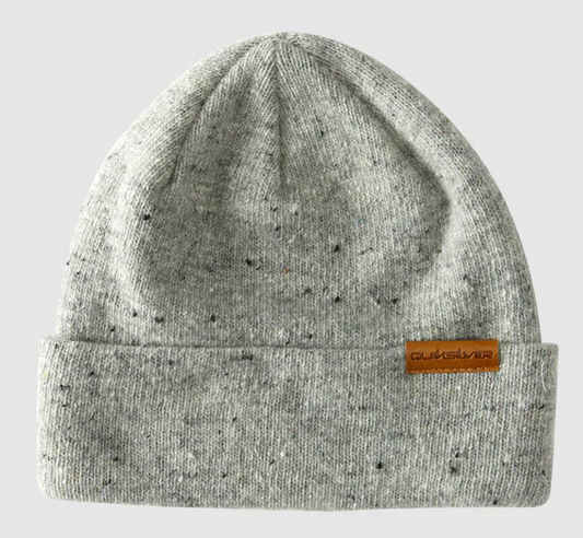 Quiksilver Nepsy Beanie in glacier grey colourway from front